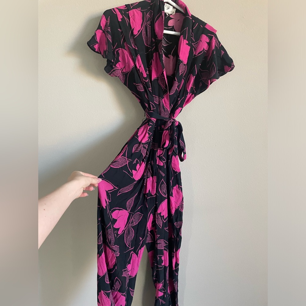 Black and pink vintage jumpsuit